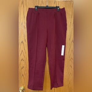 A New Day Large Burgundy Knit Trousers
